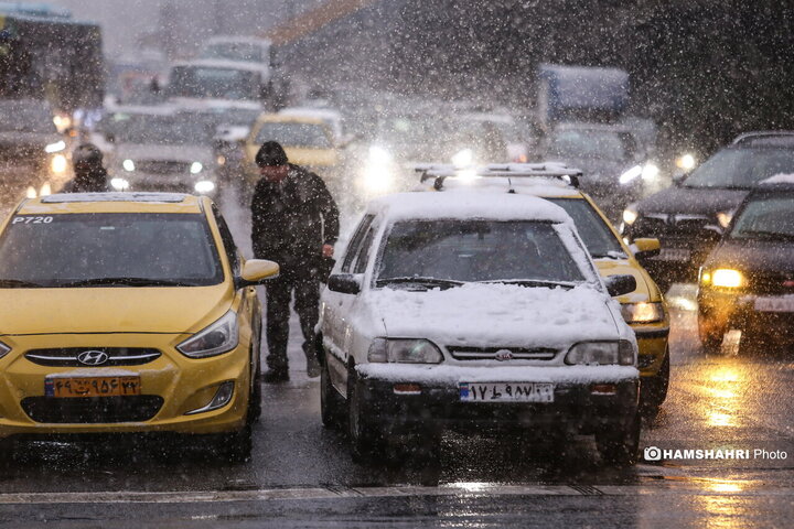 بارش برف در تهران
