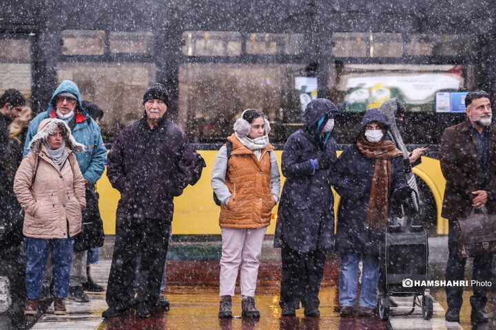 بارش برف در تهران