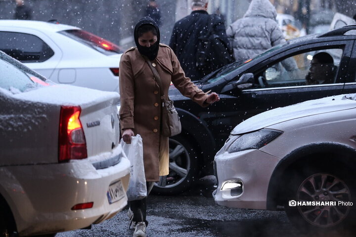 بارش برف در تهران