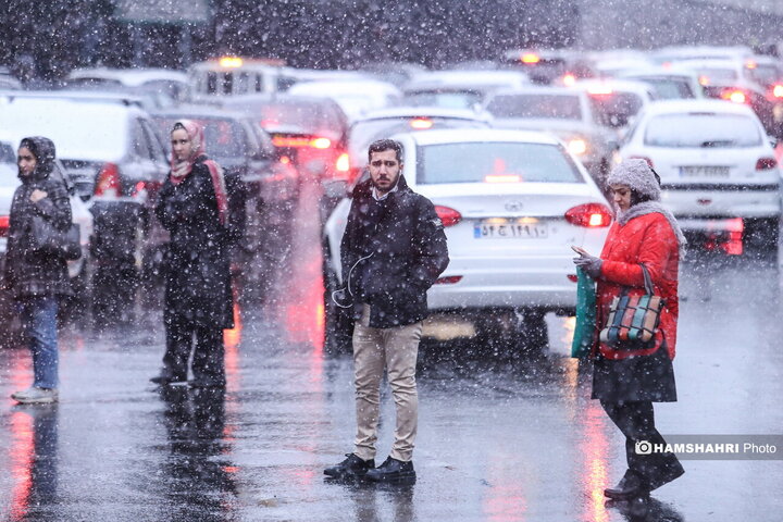 بارش برف در تهران