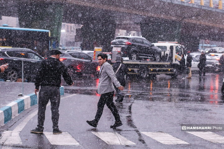 بارش برف در تهران