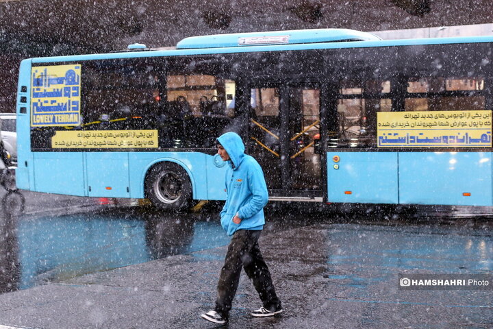 بارش برف در تهران
