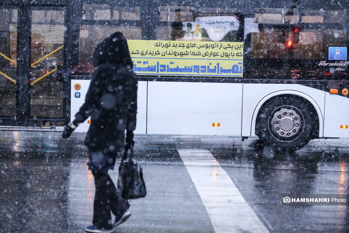 بارش برف در تهران