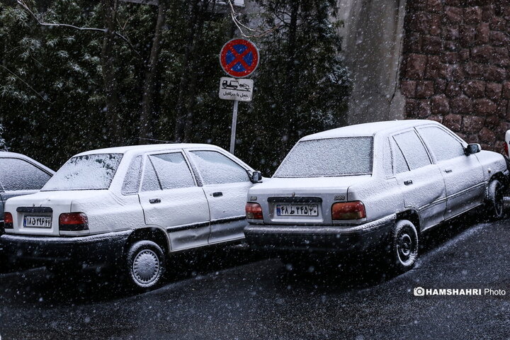 بارش برف در تهران