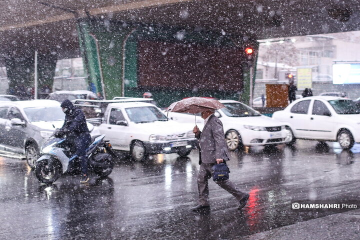 بارش برف در تهران