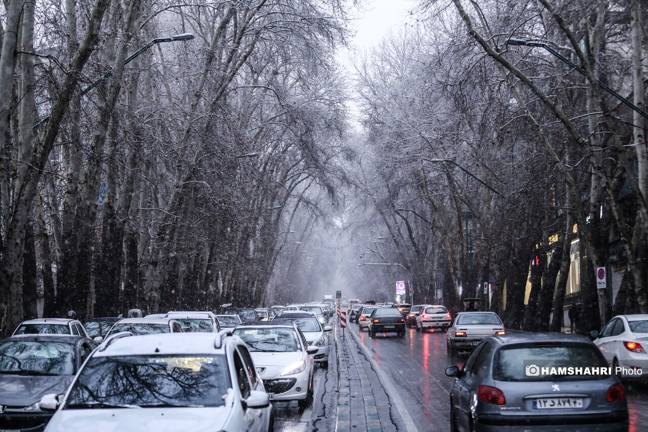 بارش برف در تهران