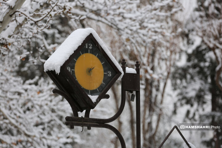 بارش برف زمستانی در تهران