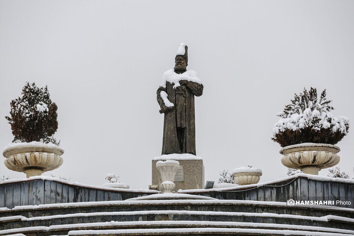 بارش برف زمستانی در تهران