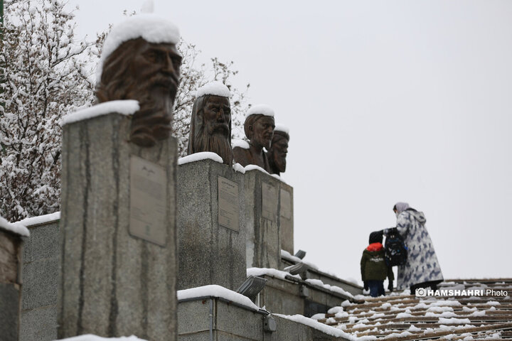 بارش برف زمستانی در تهران