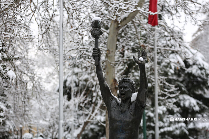 بارش برف زمستانی در تهران