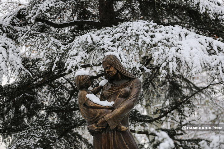 بارش برف زمستانی در تهران