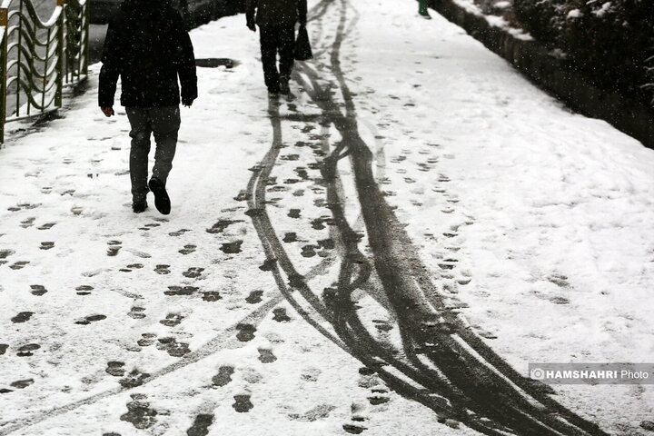 روز برفی تهران