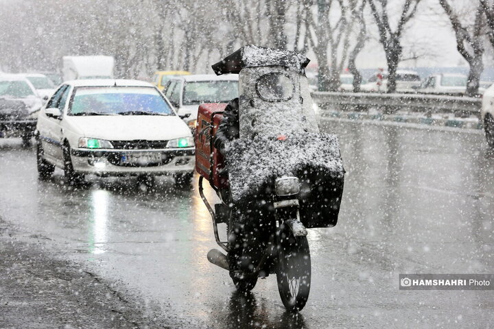 روز برفی تهران