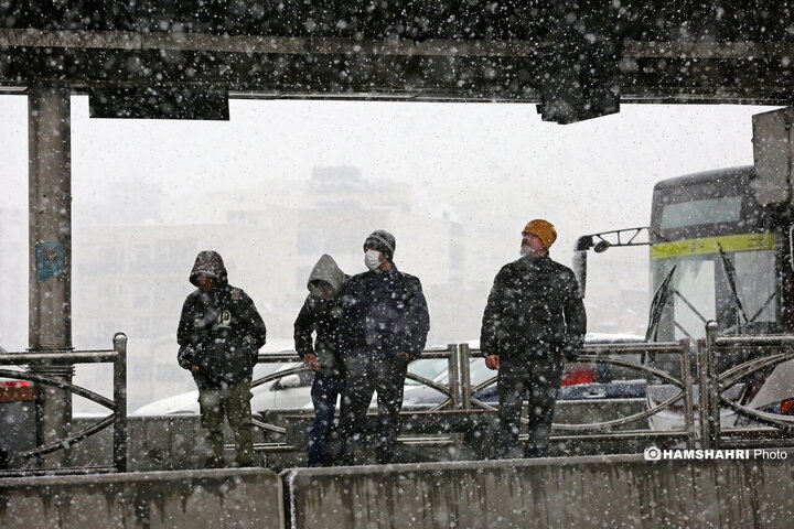 روز برفی تهران