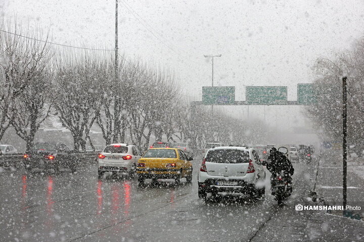 روز برفی تهران