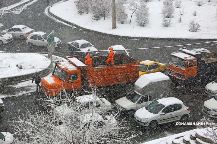 روز برفی تهران