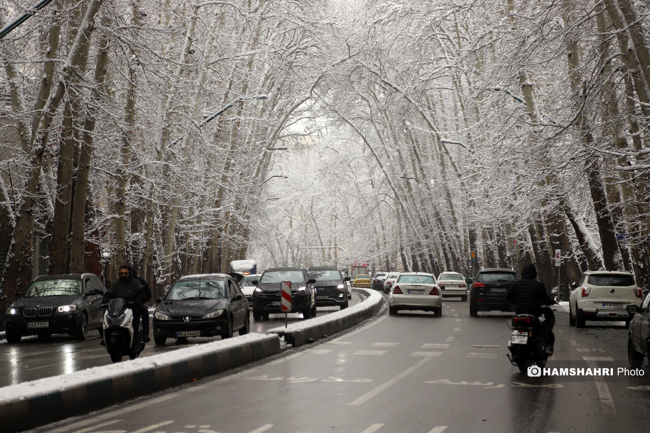 همشهری آنلاین – روز برفی تهران ۱