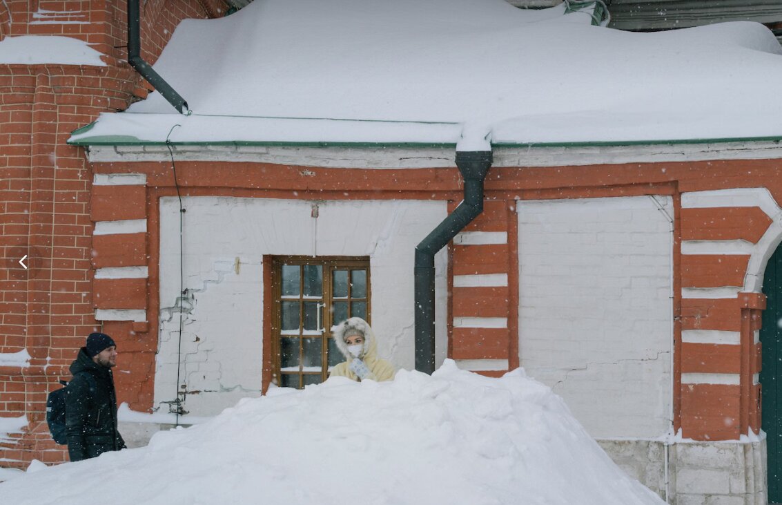 تصاویری از برف آخرالزمانی در روسیه