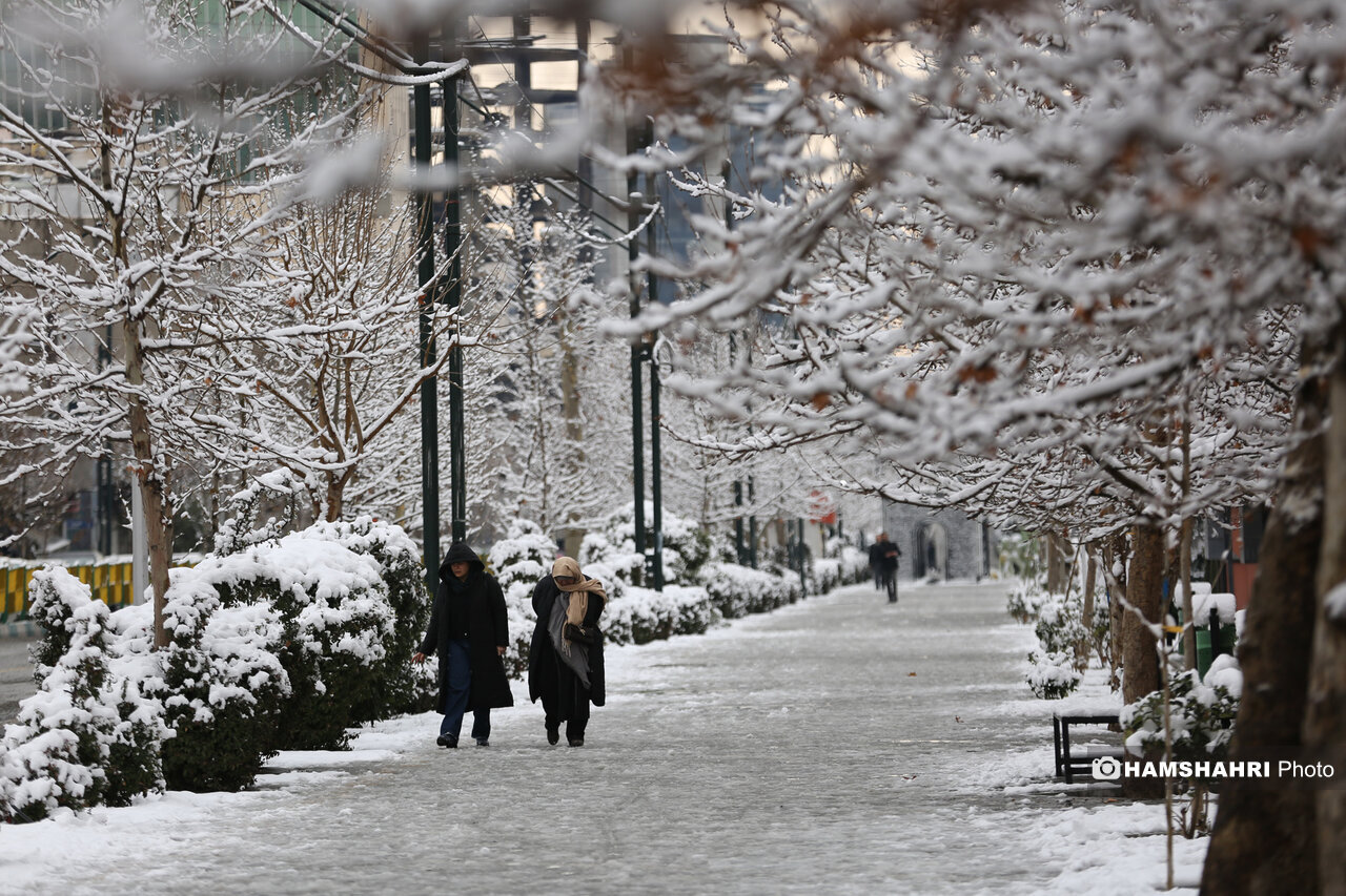 لذت برف بازی در تهران