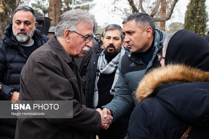 مراسم خاكسپاري رضا رويگري