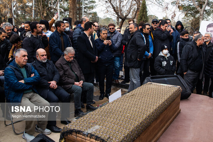 مراسم خاكسپاري رضا رويگري