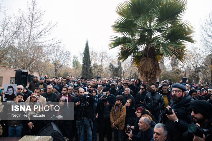 مراسم خاكسپاري رضا رويگري