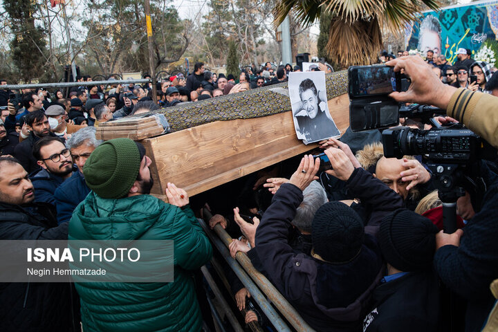 مراسم خاكسپاري رضا رويگري