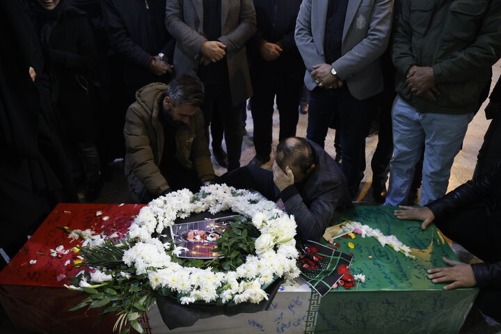 تشییع و خاکسپاری پیکر مطهر ۹ شهید مدافع امنیت در بهشت زهرا(س)