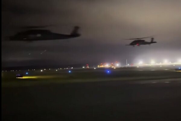 انتشار تصاویر پرواز هواپیماهای تهاجمی آمریکا بر فراز آسمان | ویدئو