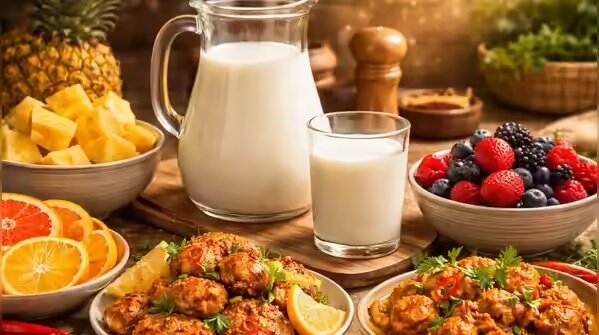 ترکیب شیر با غذاها