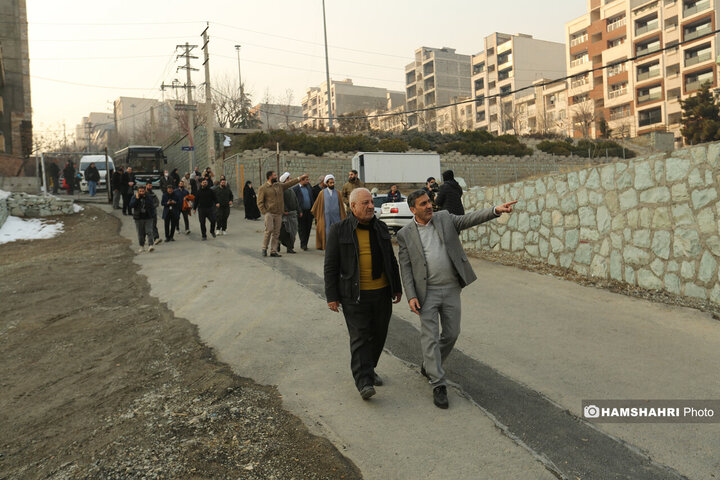 بازدید نخبگان و معتمدین محلات از پروژه های عمرانی منطقه ۵