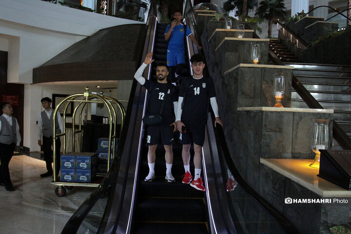 تصاویر اولین تمرین تیم ملی فوتسال ایران در جاکارتا اندونزی