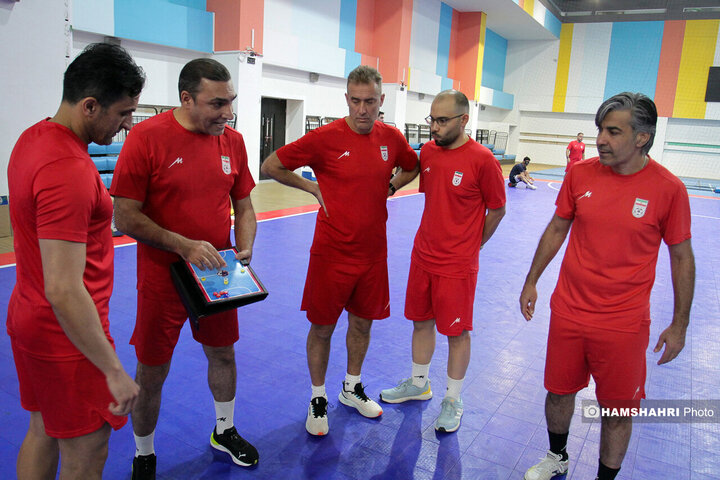 تصاویر اولین تمرین تیم ملی فوتسال ایران در جاکارتا اندونزی