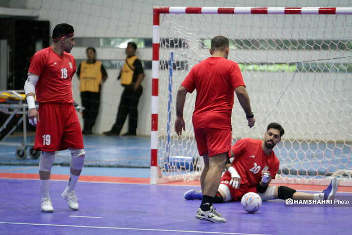 تصاویر اولین تمرین تیم ملی فوتسال ایران در جاکارتا اندونزی