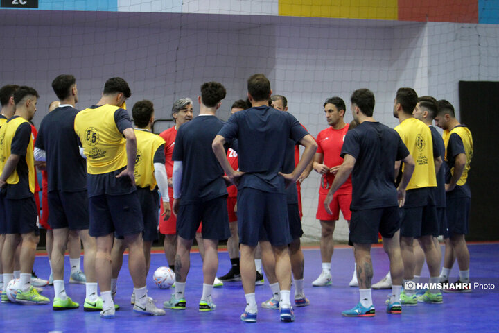 تصاویر اولین تمرین تیم ملی فوتسال ایران در جاکارتا اندونزی