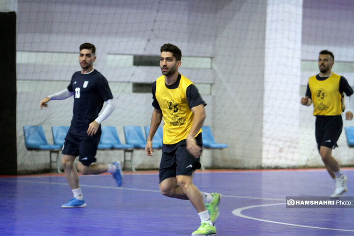 تصاویر اولین تمرین تیم ملی فوتسال ایران در جاکارتا اندونزی