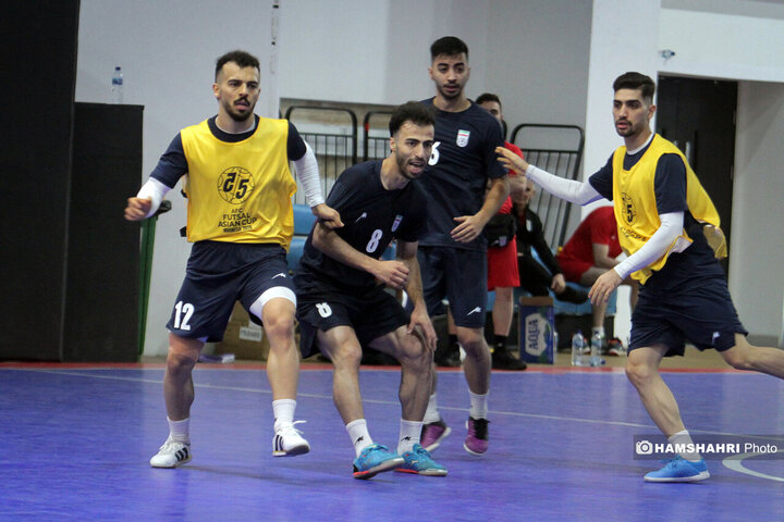 تصاویر اولین تمرین تیم ملی فوتسال ایران در جاکارتا اندونزی