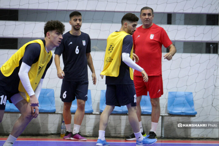 تصاویر اولین تمرین تیم ملی فوتسال ایران در جاکارتا اندونزی