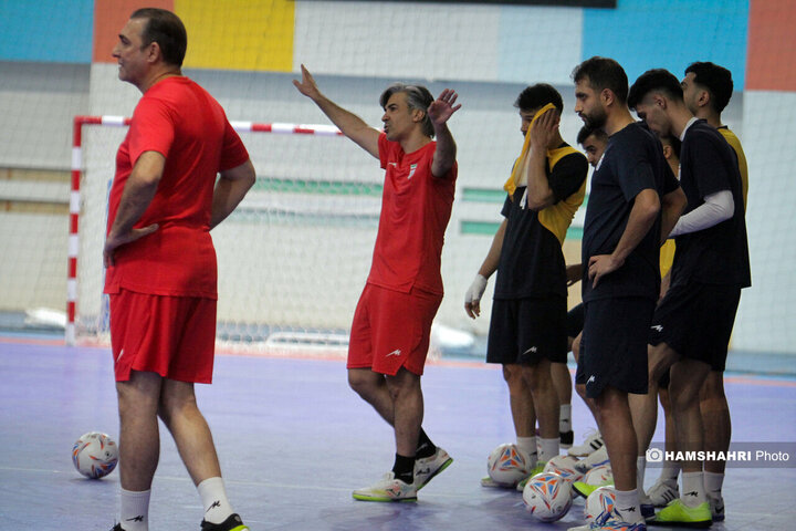 تصاویر اولین تمرین تیم ملی فوتسال ایران در جاکارتا اندونزی