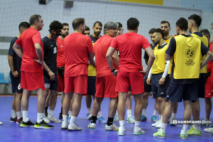 تصاویر اولین تمرین تیم ملی فوتسال ایران در جاکارتا اندونزی