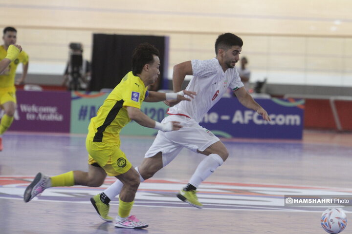 دیدار تیم ملی فوتسال ایران مقابل مالزی