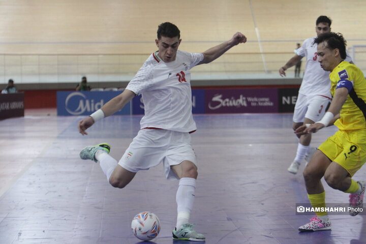 دیدار تیم ملی فوتسال ایران مقابل مالزی