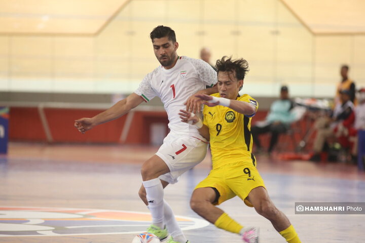 دیدار تیم ملی فوتسال ایران مقابل مالزی