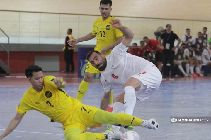 دیدار تیم ملی فوتسال ایران مقابل مالزی
