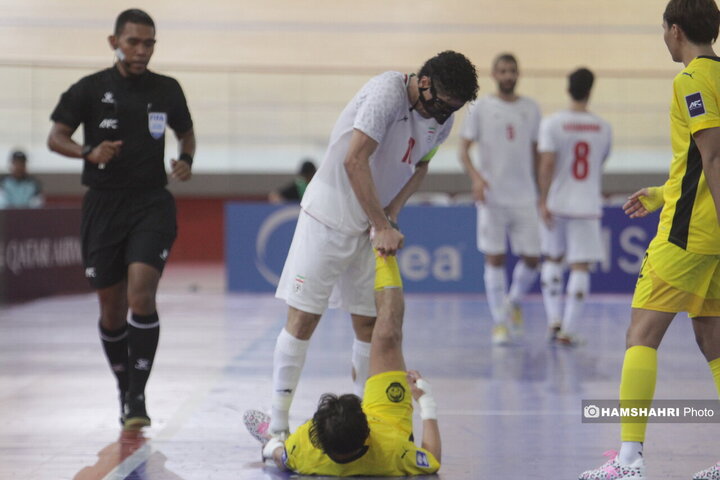 دیدار تیم ملی فوتسال ایران مقابل مالزی