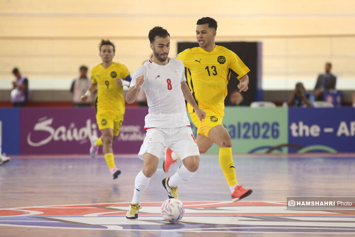 دیدار تیم ملی فوتسال ایران مقابل مالزی