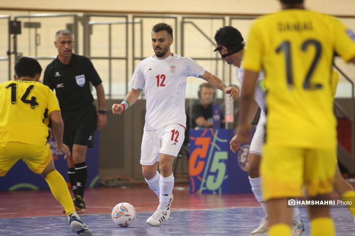 دیدار تیم ملی فوتسال ایران مقابل مالزی