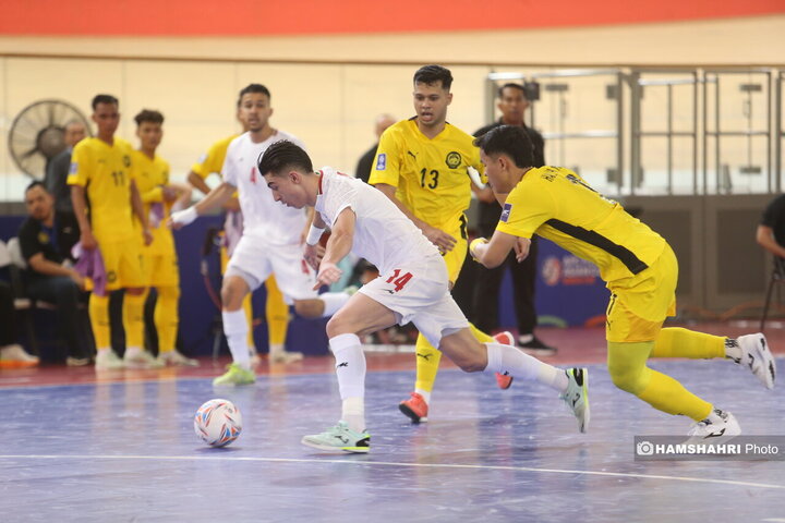 دیدار تیم ملی فوتسال ایران مقابل مالزی