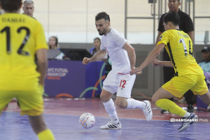 دیدار تیم ملی فوتسال ایران مقابل مالزی