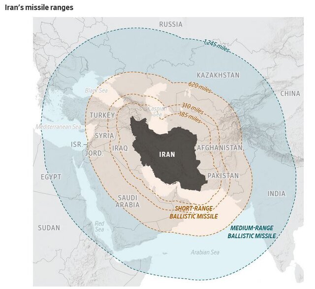 گزارش آمریکاییها از بُرد موشکهای ایران و تعدادشان | ۴۰ هزار سرباز آمریکایی در تیررس هستند | نیروی موشکی ایران کشنده است